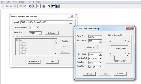 SCM9B Configuration and Utility Software