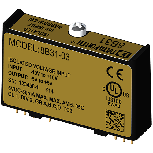 8B31-03: 8B Analog Voltage Input Module, 3Hz Bandwidth