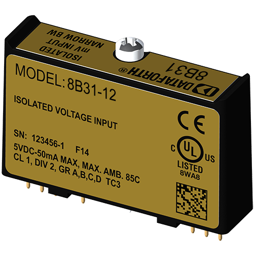 8B31-12: 8B Analog Voltage Input Module, 3Hz Bandwidth
