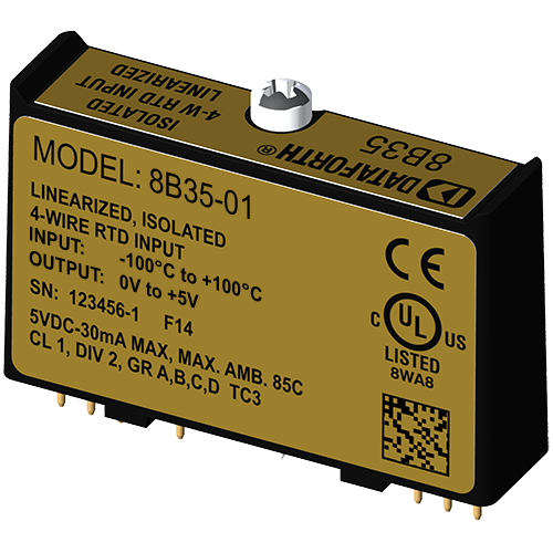 8B35-01: Linearized 4-Wire RTD Input Module