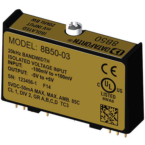 8B50-03: 8B Voltage Input Modules, 20kHz Bandwidth