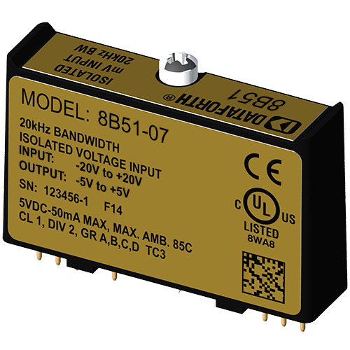 8B51-07: 8B Voltage Input Modules, 20kHz Bandwidth