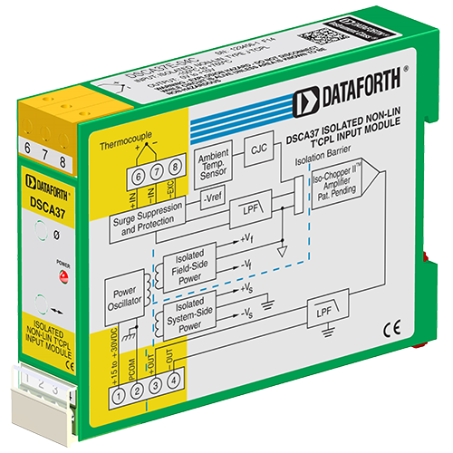 DSCA37E-04C: Thermocouple Input Signal Conditioner