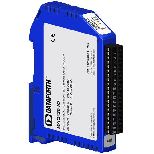MAQ20-IO: Analog Output Module; Current mA, 8-ch