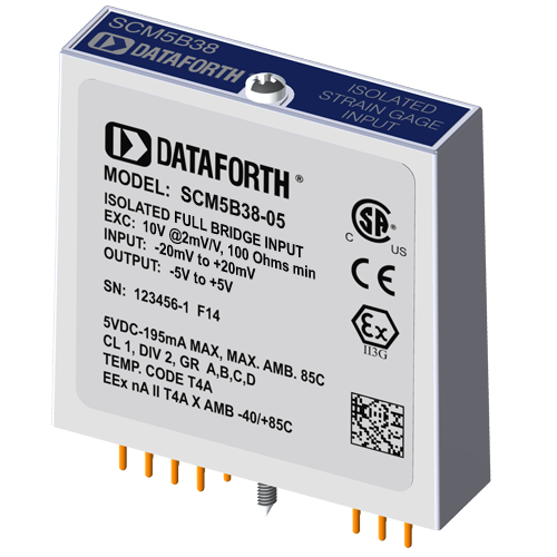 SCM5B38-05: Strain Gage Input Module, Wide Bandwidth