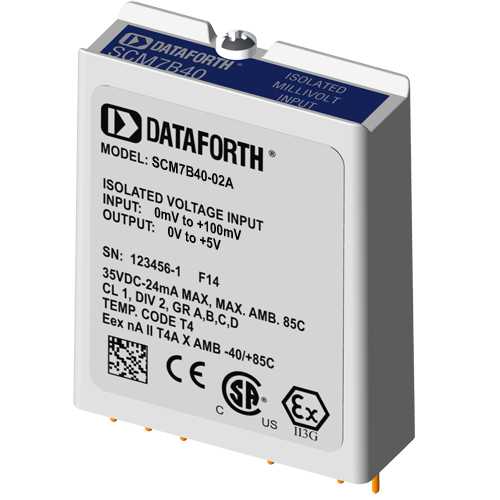 SCM7B40-02A: Isolated Analog Voltage Input Module, Wide Bandwidth