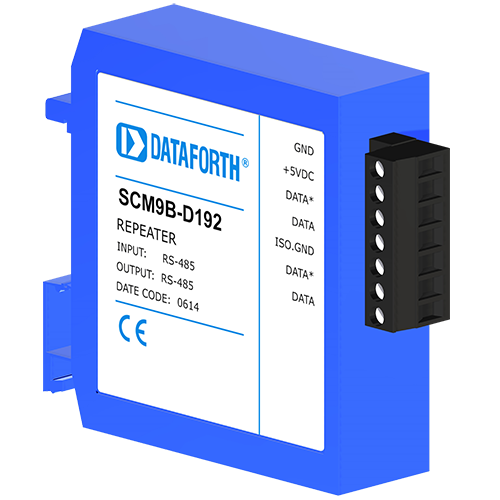 SCM9B-D192: DIN Rail Mount RS-485 Repeater