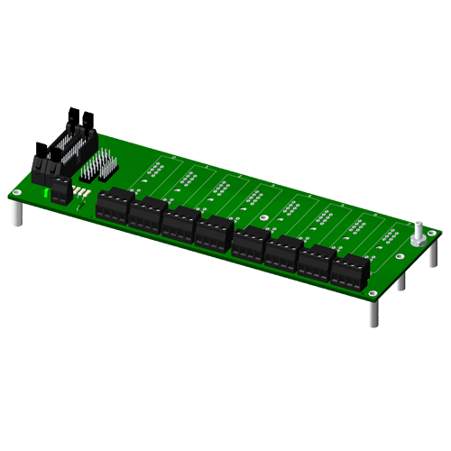 Non-multiplexed, 8 channel backpanel, for SCM5B modules