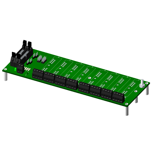 Multiplexed, 8 channel backpanel, no CJC, for SCM5B modules