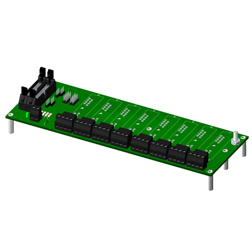 Multiplexed, 8 channel backpanel, for SCM5B modules