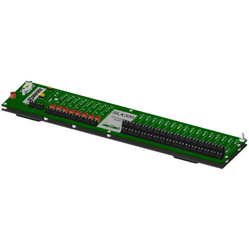 SLX300-10DS: 12Ch AI, 4-Ch AO, 8-Ch DIO, RS-232, DIN Rail Mount with Shape Software